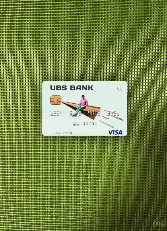 Photolook de la carte visa USA UBS Bank avant